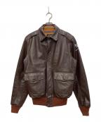 HOUSTONヒューストン）の古着「A-2フライトジャケット」｜ブラウン