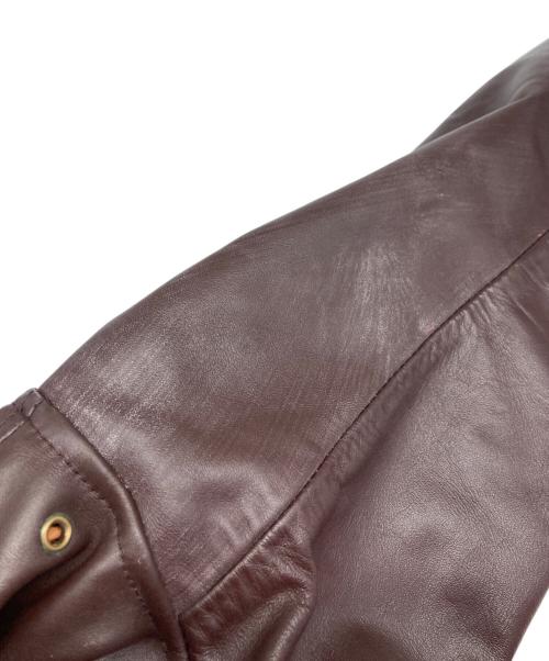 HOUSTON（ヒューストン）HOUSTON (ヒューストン) A-2フライトジャケット ブラウン サイズ:40Ｒの古着・服飾アイテム