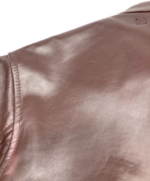 HOUSTON（ヒューストン）HOUSTON (ヒューストン) A-2フライトジャケット ブラウン サイズ:40Ｒの古着・服飾アイテム