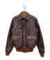HOUSTON（ヒューストン）の古着「A-2フライトジャケット」｜ブラウン