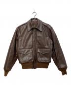 COCKPITコックピット）の古着「Hordehide A-2 Jacket/ホースハイド　A-2　ジャケット」｜ブラウン