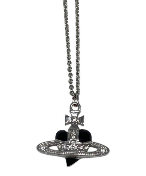 Vivienne Westwood（ヴィヴィアンウエストウッド）Vivienne Westwood (ヴィヴィアンウエストウッド) オーブモチーフネックレス ブラックの古着・服飾アイテム