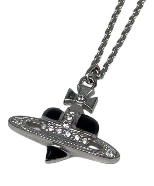 Vivienne Westwood（ヴィヴィアンウエストウッド）Vivienne Westwood (ヴィヴィアンウエストウッド) オーブモチーフネックレス ブラックの古着・服飾アイテム