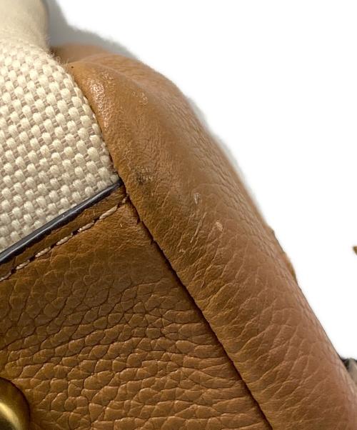 COACH（コーチ）COACH (コーチ) キャンバス ローラ キャリーオール ベージュの古着・服飾アイテム