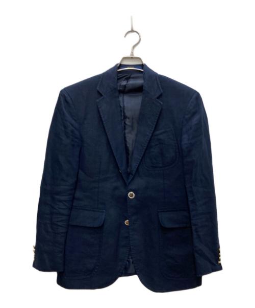 POLO RALPH LAUREN（ポロ・ラルフローレン）POLO RALPH LAUREN (ポロ・ラルフローレン) リネンジャケット ネイビー サイズ:36Sの古着・服飾アイテム