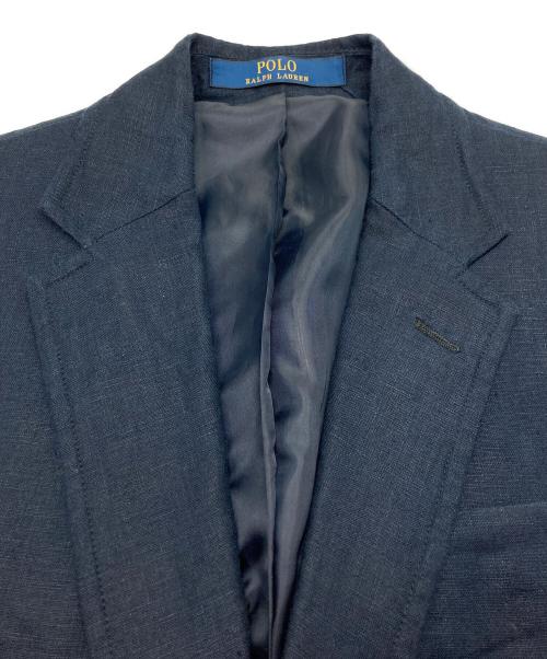 POLO RALPH LAUREN（ポロ・ラルフローレン）POLO RALPH LAUREN (ポロ・ラルフローレン) リネンジャケット ネイビー サイズ:36Sの古着・服飾アイテム