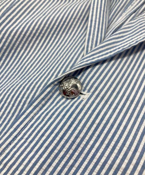 POLO RALPH LAUREN（ポロ・ラルフローレン）POLO RALPH LAUREN (ポロ・ラルフローレン) ストライプジャケット ブルー×ホワイト サイズ:XSの古着・服飾アイテム