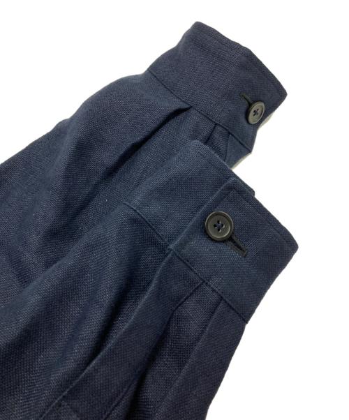 POLO RALPH LAUREN（ポロ・ラルフローレン）POLO RALPH LAUREN (ポロ・ラルフローレン) ベルテッド リネンサファリジャケット ネイビー サイズ:Ｓの古着・服飾アイテム