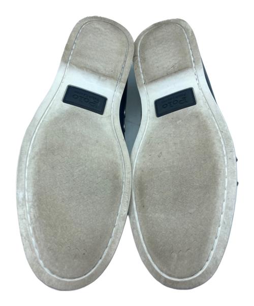 POLO RALPH LAUREN（ポロ・ラルフローレン）POLO RALPH LAUREN (ポロ・ラルフローレン) Merton leather boat shoes/マートン　レザー　ブーツ　シューズ ネイビー サイズ:9の古着・服飾アイテム