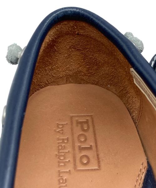 POLO RALPH LAUREN（ポロ・ラルフローレン）POLO RALPH LAUREN (ポロ・ラルフローレン) Merton leather boat shoes/マートン　レザー　ブーツ　シューズ ネイビー サイズ:9の古着・服飾アイテム