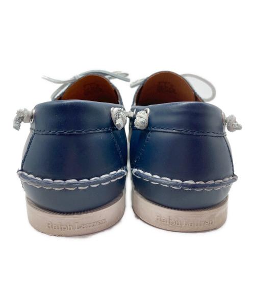 POLO RALPH LAUREN（ポロ・ラルフローレン）POLO RALPH LAUREN (ポロ・ラルフローレン) Merton leather boat shoes/マートン　レザー　ブーツ　シューズ ネイビー サイズ:9の古着・服飾アイテム