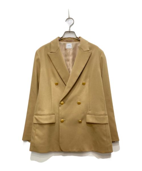 Spick and Span（スピック＆スパン）Spick and Span (スピック＆スパン) ミラノツイルピークドカラージャケット ベージュ サイズ:38の古着・服飾アイテム