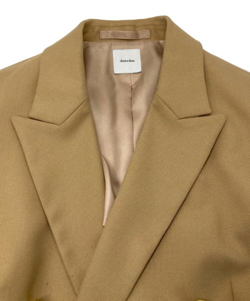 Spick and Span（スピック＆スパン）Spick and Span (スピック＆スパン) ミラノツイルピークドカラージャケット ベージュ サイズ:38の古着・服飾アイテム