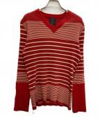 Jean Paul GAULTIER CLASSIQUEジャンポールゴルチエクラシック）の古着「ボーダーニット」｜レッド