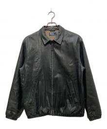 POLO RALPH LAUREN（ポロ・ラルフローレン）の古着「ヴィンテージラムレザージャケット」｜ブラック