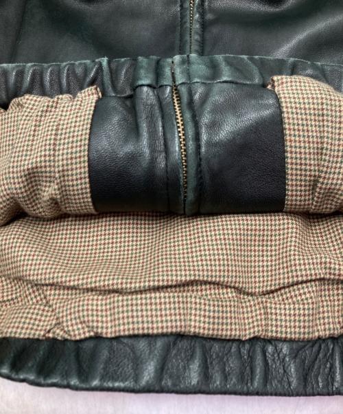 POLO RALPH LAUREN（ポロ・ラルフローレン）POLO RALPH LAUREN (ポロ・ラルフローレン) ヴィンテージラムレザージャケット ブラック サイズ:表記無の古着・服飾アイテム