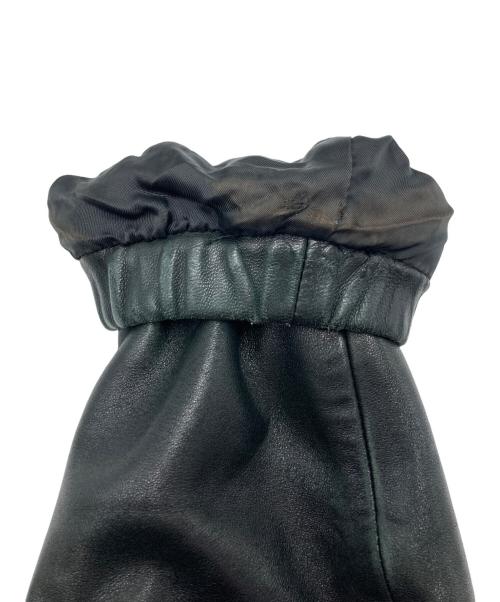 POLO RALPH LAUREN（ポロ・ラルフローレン）POLO RALPH LAUREN (ポロ・ラルフローレン) ヴィンテージラムレザージャケット ブラック サイズ:表記無の古着・服飾アイテム