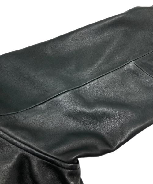 POLO RALPH LAUREN（ポロ・ラルフローレン）POLO RALPH LAUREN (ポロ・ラルフローレン) ヴィンテージラムレザージャケット ブラック サイズ:表記無の古着・服飾アイテム