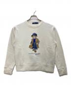 POLO RALPH LAURENポロ・ラルフローレン）の古着「ポロベアプリントスウェット」｜ホワイト