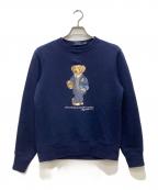 POLO RALPH LAURENポロ・ラルフローレン）の古着「ポロベアプリントスウェット」｜ネイビー