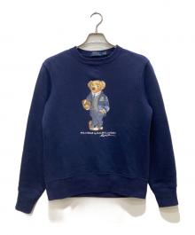 POLO RALPH LAUREN（ポロ・ラルフローレン）の古着「ポロベアプリントスウェット」｜ネイビー