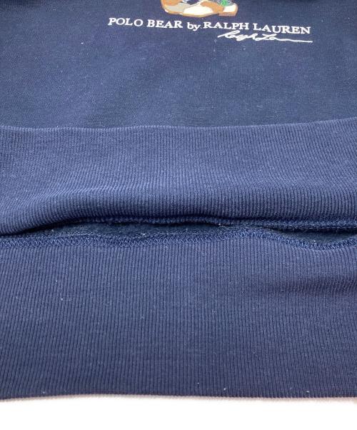 POLO RALPH LAUREN（ポロ・ラルフローレン）POLO RALPH LAUREN (ポロ・ラルフローレン) ポロベアプリントスウェット ネイビー サイズ:XSの古着・服飾アイテム