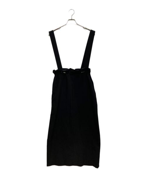 SLOBE IENA（スローブ イエナ）SLOBE IENA (スローブ イエナ) リラックスジャンパースカート ブラック サイズ:38の古着・服飾アイテム