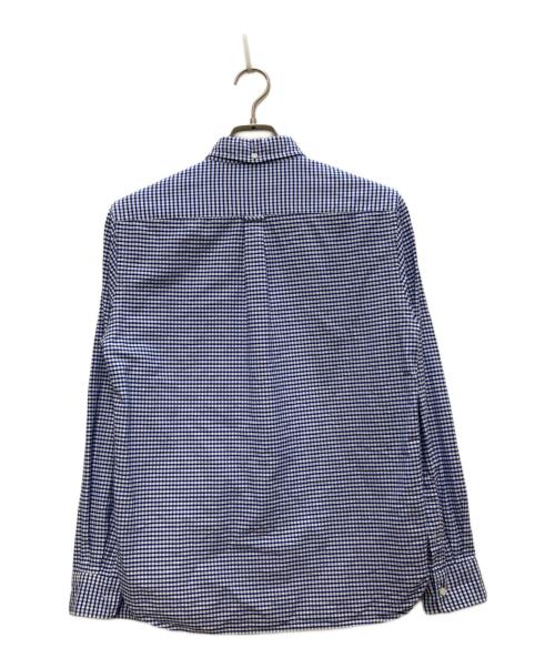 BEAMS PLUS（ビームスプラス）BEAMS PLUS (ビームスプラス) B.D. Gingham Check Oxford/ボタンダウンギンガムチェックオックスフォード ブルー×ホワイト サイズ:Ｓの古着・服飾アイテム