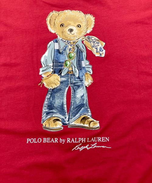 POLO RALPH LAUREN（ポロ・ラルフローレン）POLO RALPH LAUREN (ポロ・ラルフローレン) ポロベアプリントTシャツ レッド サイズ:XLの古着・服飾アイテム