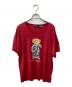 POLO RALPH LAUREN（ポロ・ラルフローレン）の古着「ポロベアプリントTシャツ」｜レッド