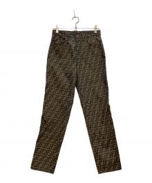 FENDI（フェンディ）の古着「オールドズッカ柄パンツ」｜ブラウン