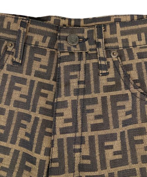 FENDI（フェンディ）FENDI (フェンディ) オールドズッカ柄パンツ ブラウン サイズ:44の古着・服飾アイテム