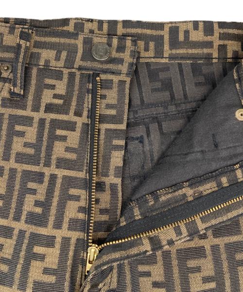 FENDI（フェンディ）FENDI (フェンディ) オールドズッカ柄パンツ ブラウン サイズ:44の古着・服飾アイテム