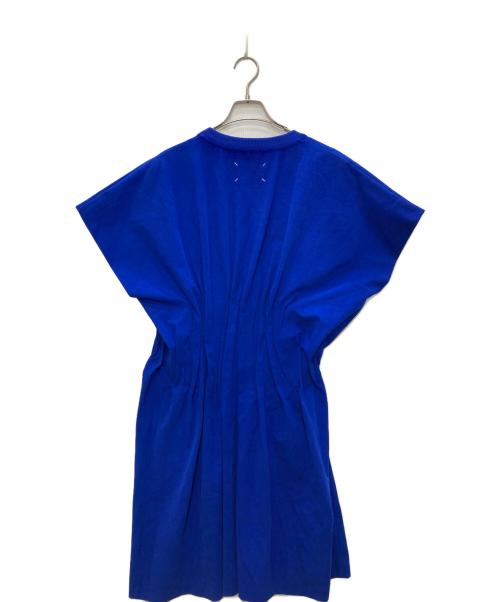 Maison Margiela（メゾンマルジェラ）Maison Margiela (メゾンマルジェラ) ギャザーデザインワンピース ブルー サイズ:40の古着・服飾アイテム