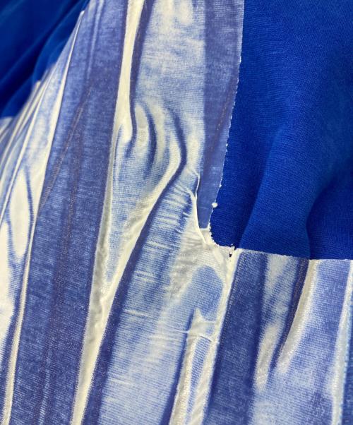 Maison Margiela（メゾンマルジェラ）Maison Margiela (メゾンマルジェラ) ギャザーデザインワンピース ブルー サイズ:40の古着・服飾アイテム