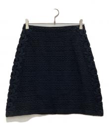 BURBERRY PRORSUM（バーバリープローサム）の古着「カットワークスカート」｜ブラック