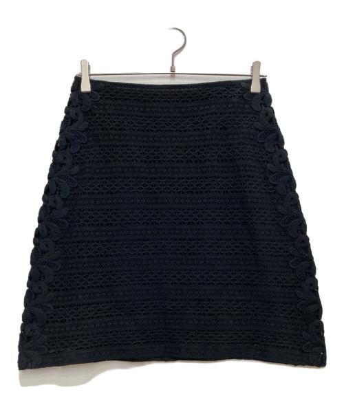 BURBERRY PRORSUM（バーバリープローサム）BURBERRY PRORSUM (バーバリープローサム) カットワークスカート ブラック サイズ:40 未使用品の古着・服飾アイテム