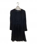 BURBERRY BRITバーバリーブリット）の古着「ブラウスワンピース」｜ブラック