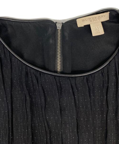 BURBERRY BRIT（バーバリーブリット）BURBERRY BRIT (バーバリーブリット) ブラウスワンピース ブラック サイズ:36の古着・服飾アイテム