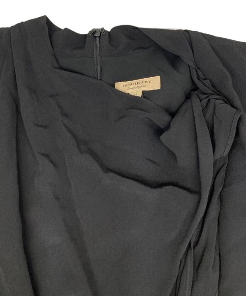 BURBERRY（バーバリー）BURBERRY (バーバリー) カシュクールワンピース ブラック サイズ:40 未使用品の古着・服飾アイテム