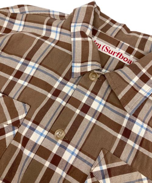 Stockholm Surfboard Club（ストックホルム サーフボード クラブ）Stockholm Surfboard Club (ストックホルム サーフボード クラブ) チェックシャツ ベージュ サイズ:Ⅿの古着・服飾アイテム