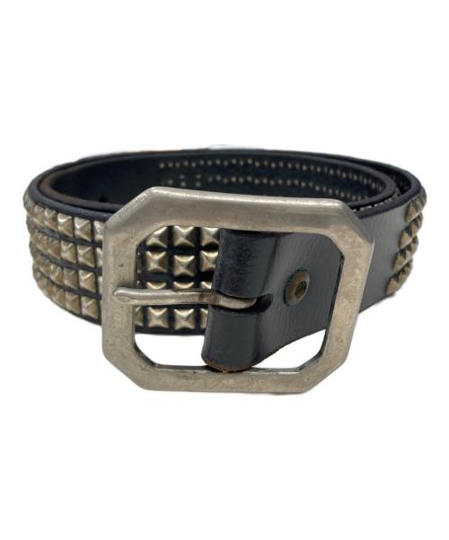 OLD STUD（オールドスタッズ）old stud (オールドスタッズ) スタッズレザーベルト ブラック サイズ:-の古着・服飾アイテム