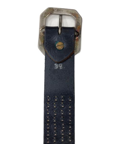 OLD STUD（オールドスタッズ）old stud (オールドスタッズ) スタッズレザーベルト ブラック サイズ:-の古着・服飾アイテム