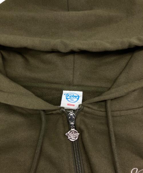 KEBOZ（ケボズ）KEBOZ (ケボズ) ショートパーカー オリーブ サイズ:Mediumの古着・服飾アイテム