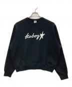 KEBOZケボズ）の古着「プリントスウェット」｜ブラック