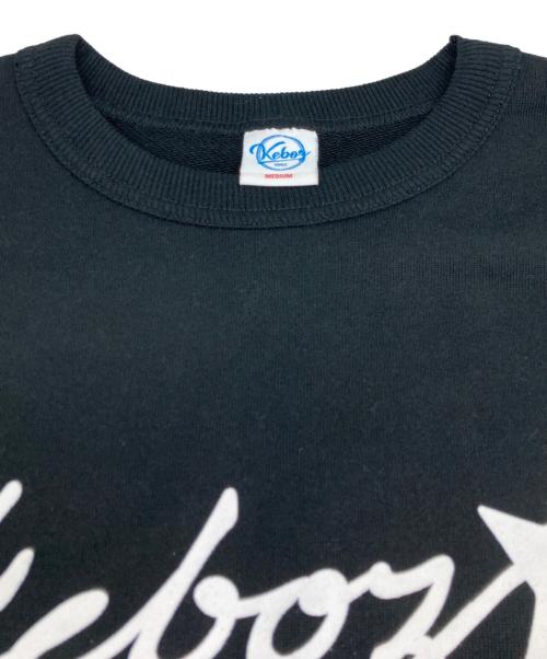 KEBOZ（ケボズ）KEBOZ (ケボズ) プリントスウェット ブラック サイズ:Ｍの古着・服飾アイテム