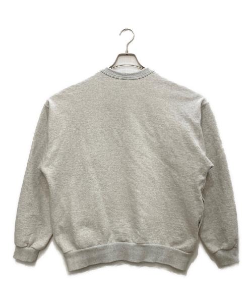 KEBOZ（ケボズ）KEBOZ (ケボズ) クルーネックスウェット グレー サイズ:Ｌの古着・服飾アイテム