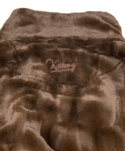 KEBOZ（ケボズ）KEBOZ (ケボズ) フェイクファージャケット ブラウン サイズ:Ｌの古着・服飾アイテム