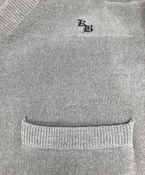 KEBOZ（ケボズ）KEBOZ (ケボズ) ニットカーディガン グレー サイズ:SMALLの古着・服飾アイテム