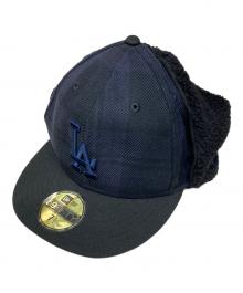 New Era（ニューエラ）の古着「ドッグイヤーキャップ」｜ブラック